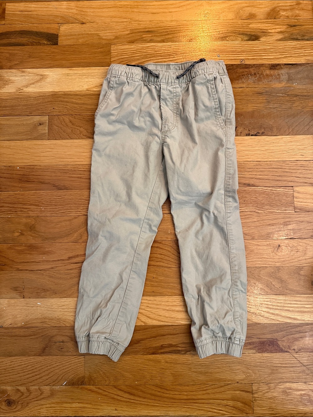 GAP Boys Khaki Elastic-Waist Joggers